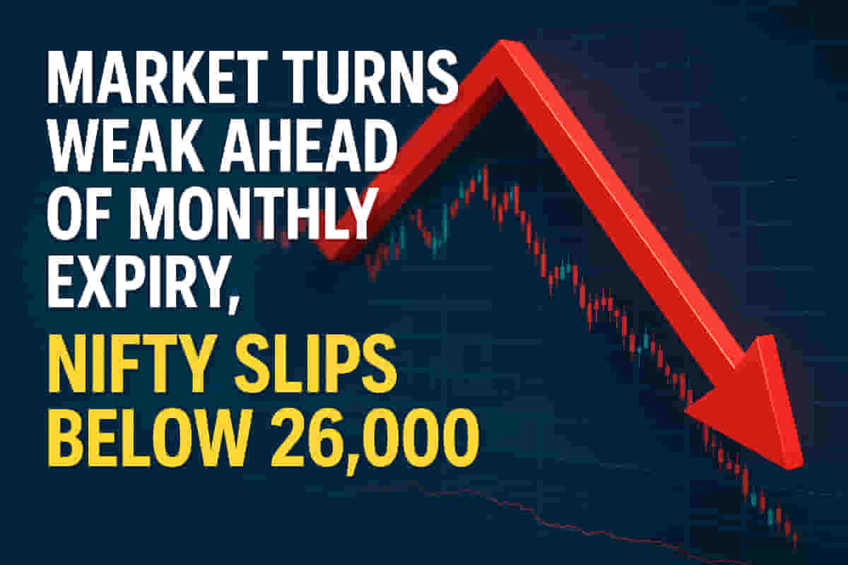 Market Plunges Ahead of Expiry! Nifty Falls Below 26,000 as Selling Frenzy Grips Dalal Street