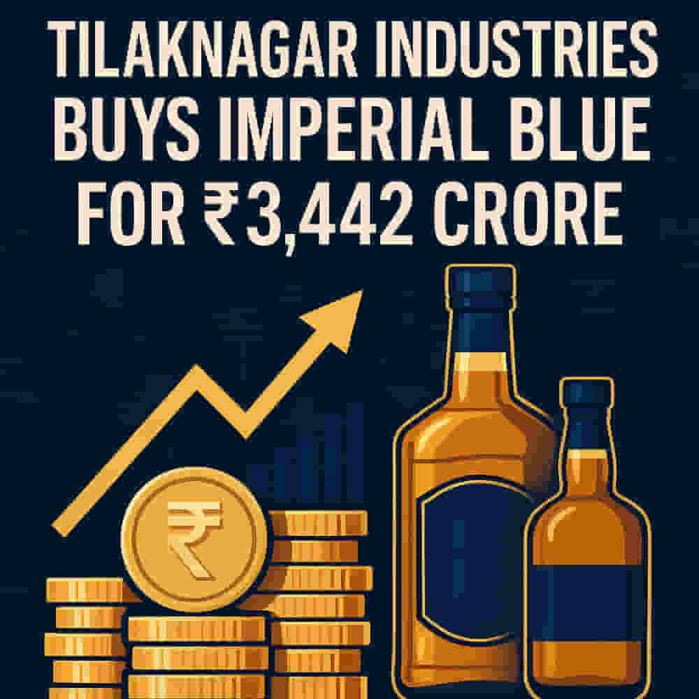 ₹3,442 Crore Whisky Bonanza! Tilaknagar Industries Seals Imperial Blue Deal, Eyes India's Top Spot!