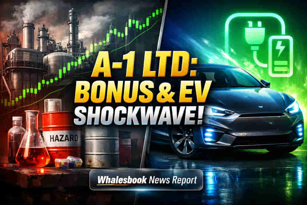 Multibagger Alert! A-1 Ltd Announces Mega Bonus, Stock Split & EV Acquisition; Shares Surge!