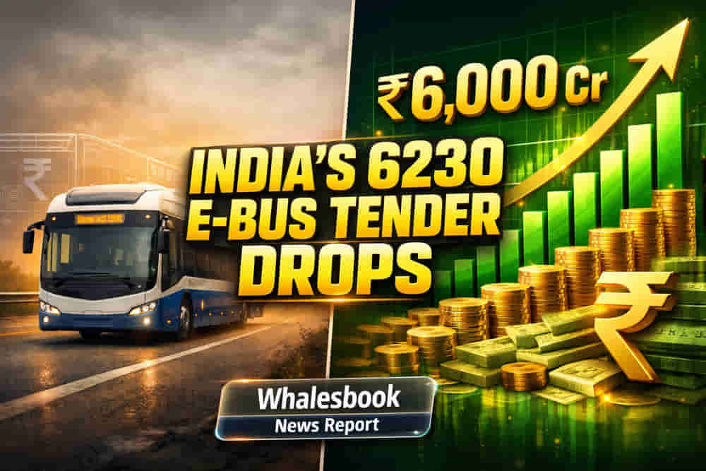 India Eyes ₹6,000 Cr Electric Bus Tender; Auto Giants Vie for Orders