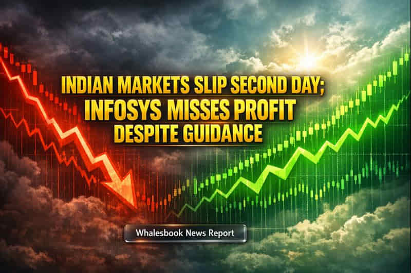 Indian Markets Slip Second Day; Infosys Misses Profit Despite Guidance