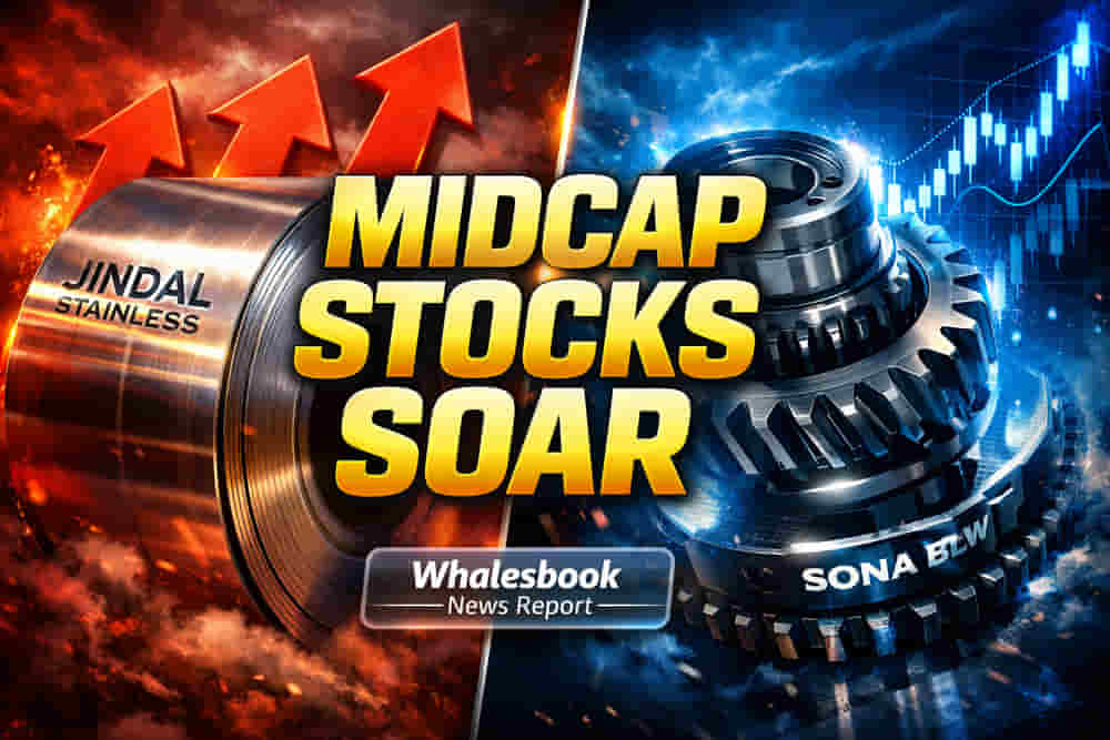 Jindal Stainless, Sona BLW Power Nifty Midcap 150 Higher
