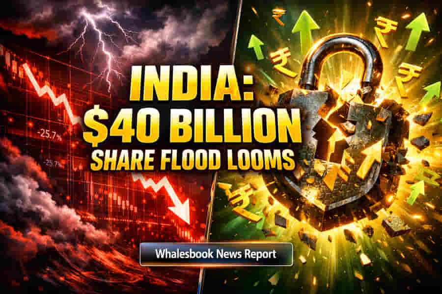 இந்திய சந்தைக்கு பெரிய சோதனை! $40 பில்லியன் பங்குகள் கட்டுப்பாட்டை விட்டு வெளியேற்றம்! AI பயத்தால் IT சரிவு.