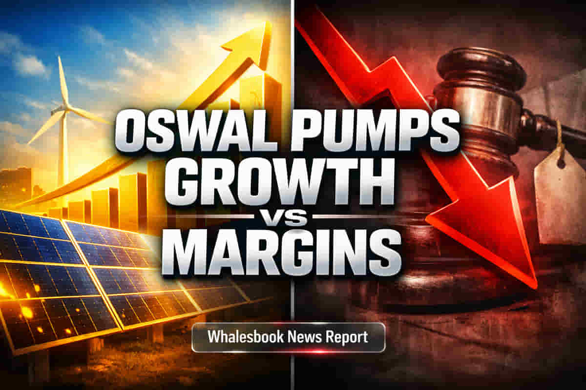 Oswal Pumps Surges on Revenue Growth, But Margins Take a Hit