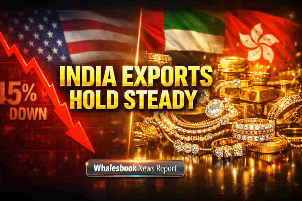 India Gems & Jewellery Exports: अमेरिका में भारी गिरावट के बावजूद निर्यात स्थिर, UAE और हांगकांग से मिली बड़ी राहत!