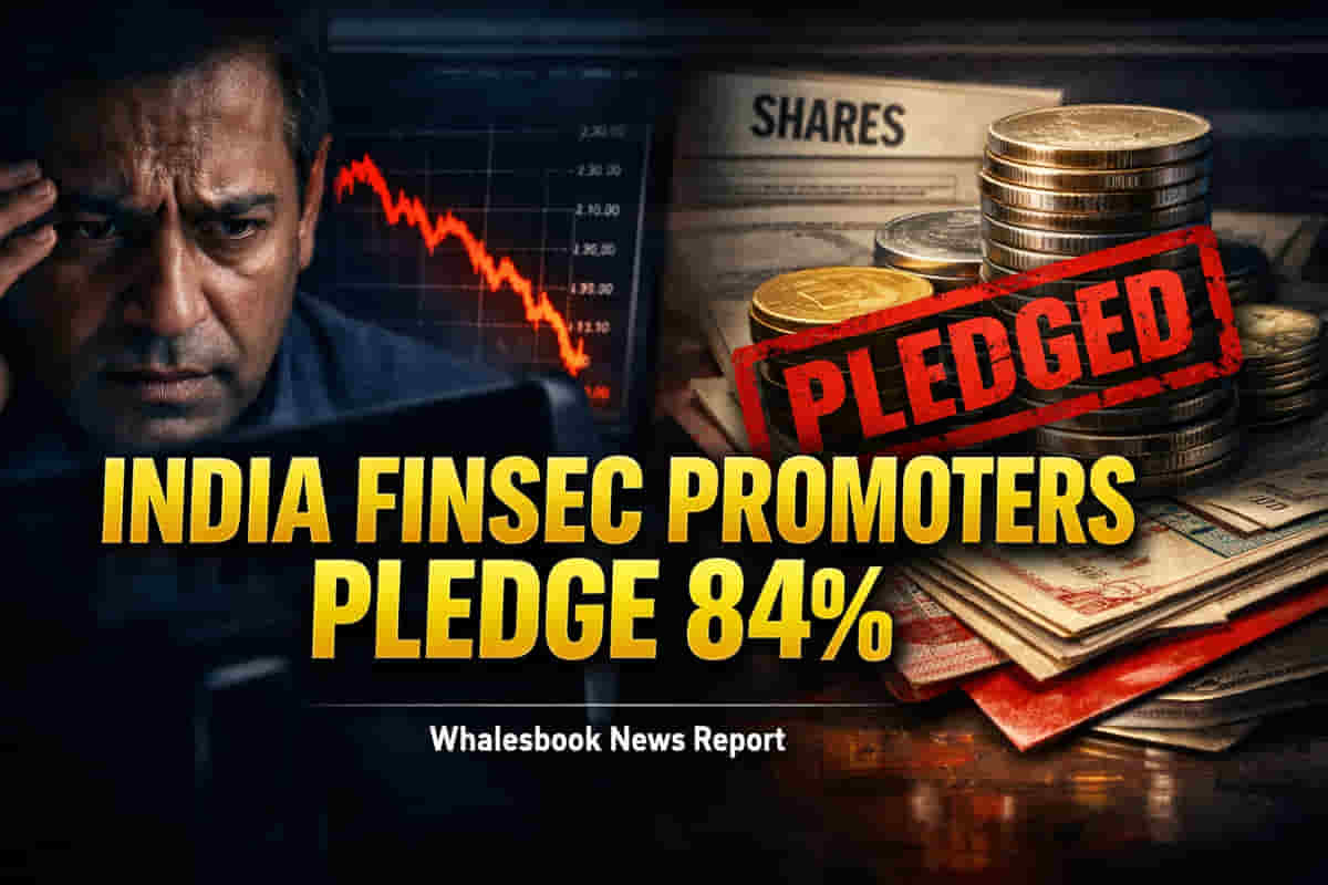 India Finsec Promoters Pledge Over 84% of Their Stake | Whalesbook