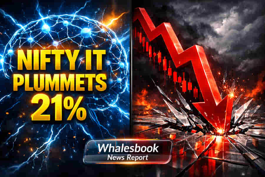 AI ના ડરથી Indian IT માં ભૂકંપ! નિફ્ટી IT ઇન્ડેક્સ **18** મહિનાના નીચલા સ્તરે.