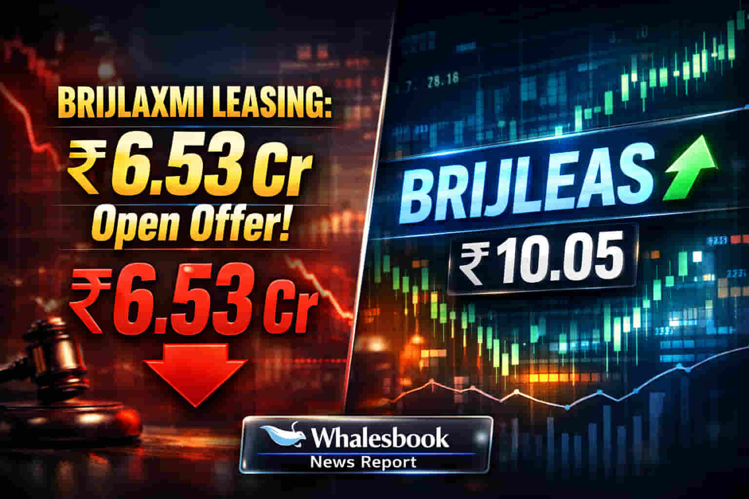 Brijlaxmi Leasing Open Offer: प्रमोटर्सची मोठी चाल! ₹6.53 कोटींची ऑफर, गुंतवणूकदारांना ₹10.05ला शेअर विकण्याची संधी.