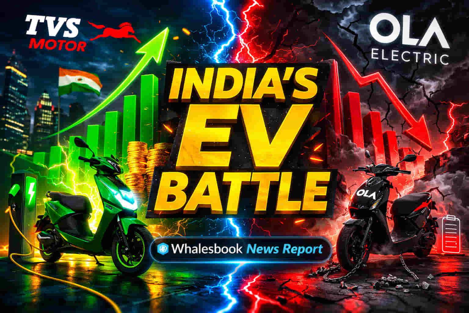 EV Two-Wheeler Market: ਪੁਰਾਣੀਆਂ ਕੰਪਨੀਆਂ ਦਾ ਬੋਲਬਾਲਾ! TVS, Bajaj, Hero ਨੇ Ola Electric ਨੂੰ ਪਿੱਛੇ ਛੱਡਿਆ