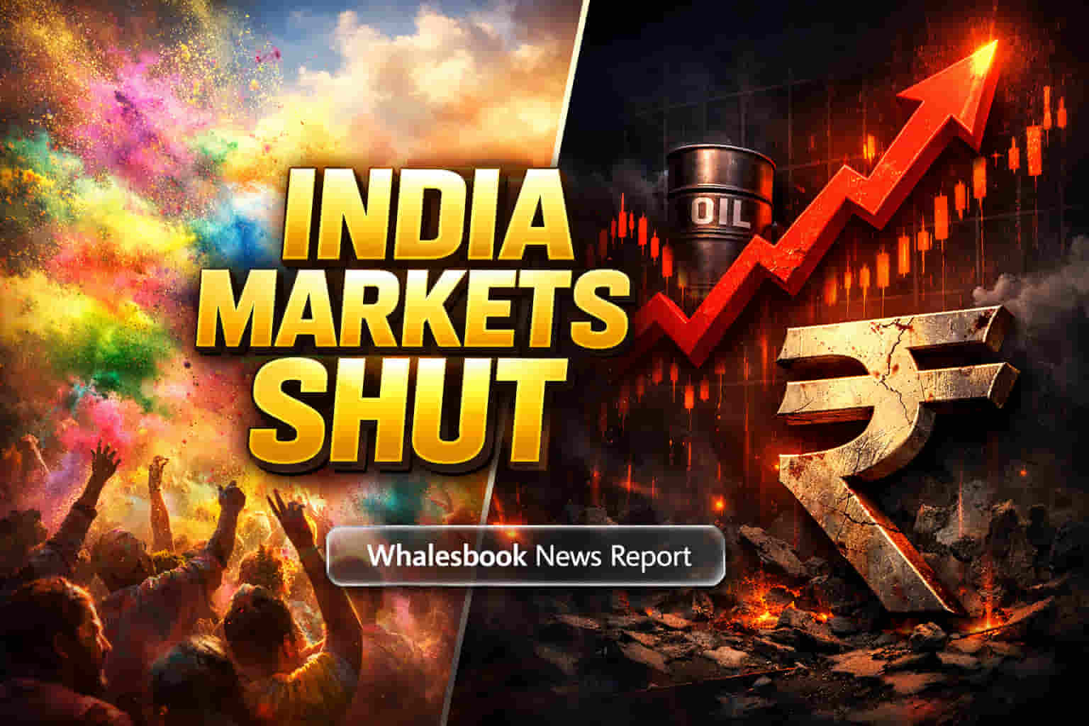 जागतिक तणावाचा भारतीय बाजाराला तडाखा! कच्चं तेल महागलं, रुपया घसरला; Sensex, Nifty **1.2%** गडगडले