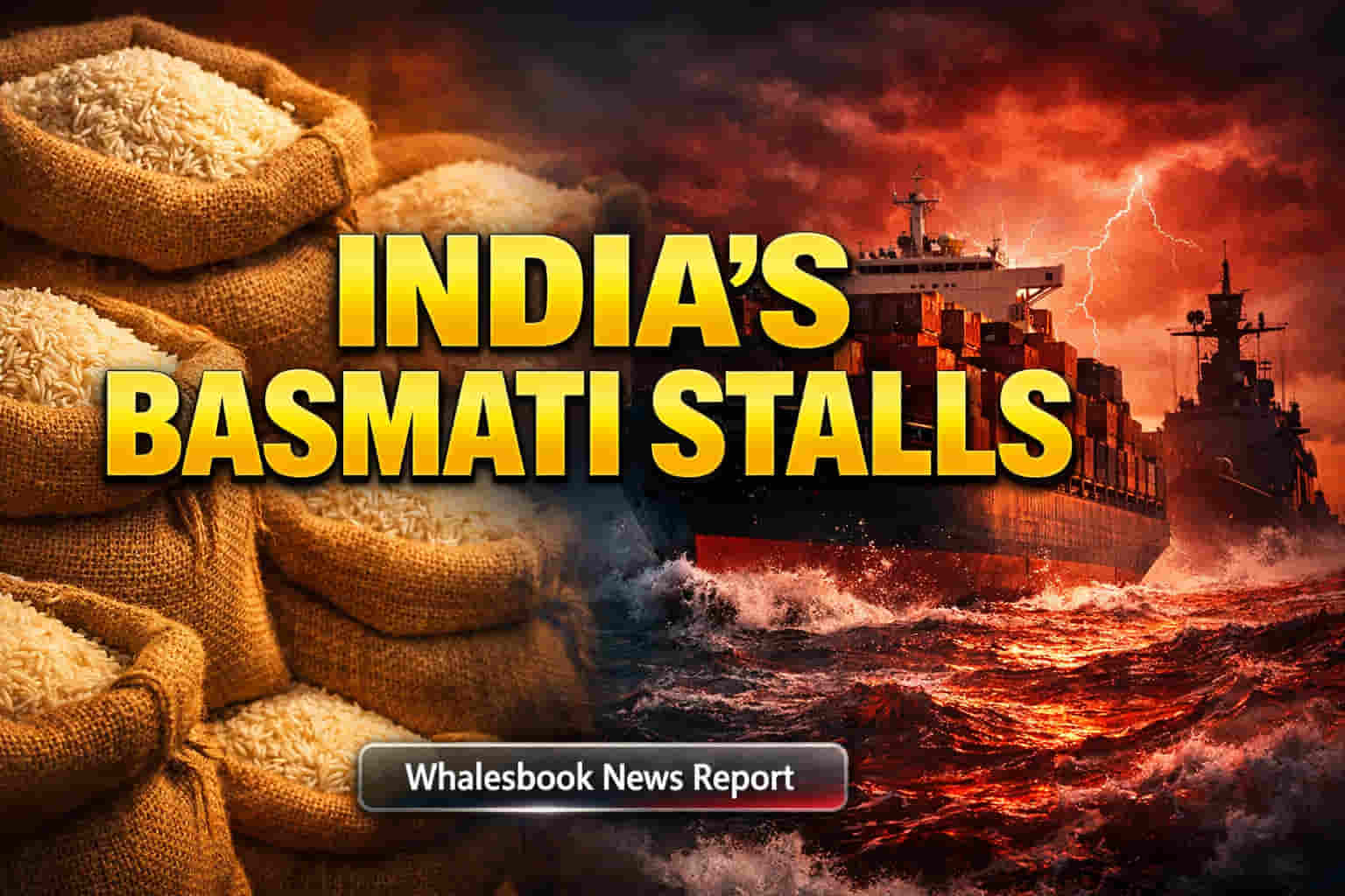 भारत के बासमती चावल एक्सपोर्ट्स पर गहराया संकट: मध्य पूर्व युद्ध से शिपिंग कॉस्ट **2X**, **4 लाख टन** माल फंसा