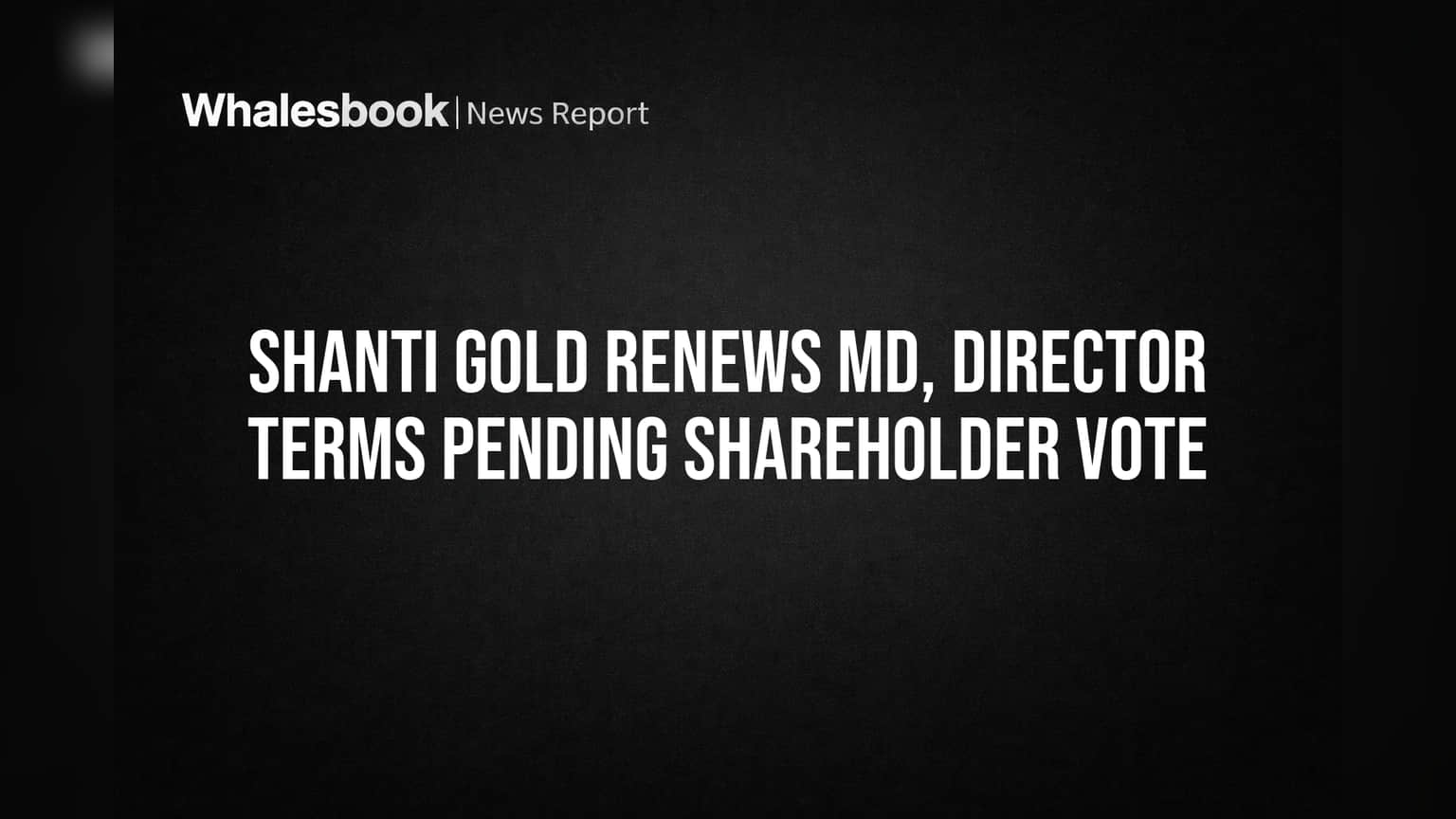 Shanti Gold International: కీలక డైరెక్టర్లకు మరో 5 ఏళ్లు.. వాటాదారుల ఆమోదంపైనే అంతా!