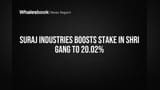 Suraj Industries Ka Power Move! Shri Gang Mein Stake 20% Ke Paar, Investors Khush?