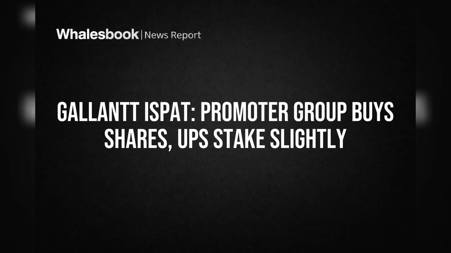 Gallantt Ispat Share: Promoter Group வாங்கியது ஏன்? பங்குதாரர் விகிதம் உயர்வு!