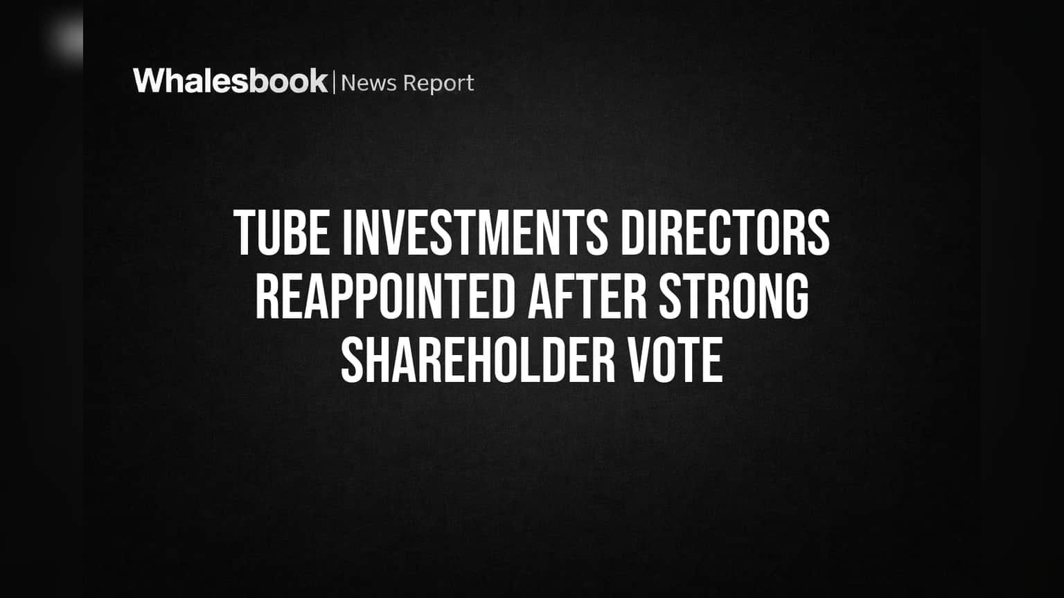 Tube Investments Share: गुंतवणूकदारांचा मोठा विश्वास! दोन दिग्गजांची पुन्हा नियुक्ती