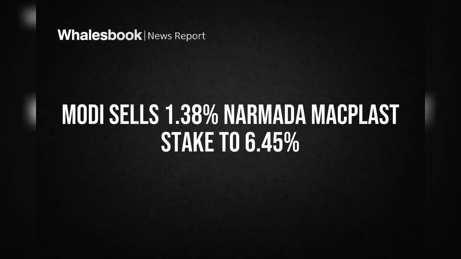 Narmada Macplast Share: முக்கிய முதலீட்டாளர் பங்குகளை விற்றார்! Share விலை என்னவாகும்?