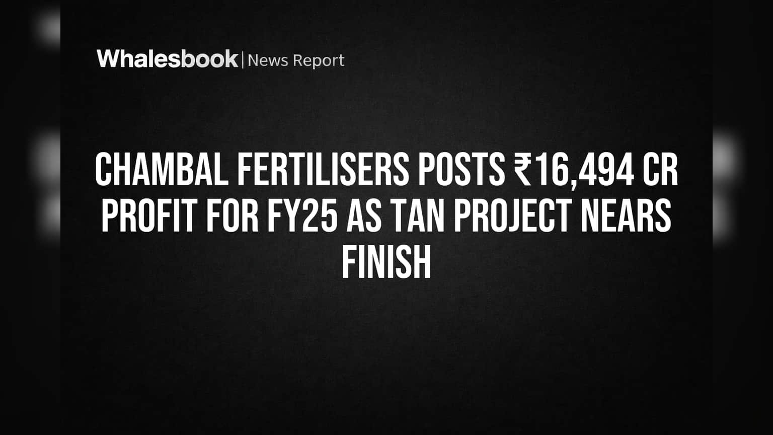 Chambal Fertilisers: ₹16,494 कोटींचा नफा! TAN प्रोजेक्ट पूर्णत्वास, कंपनीचा शेअर वधारणार?