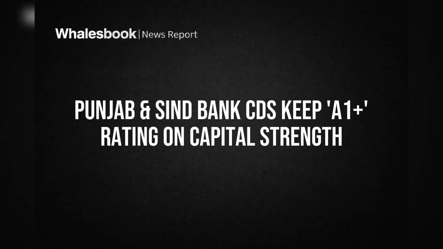 Punjab & Sind Bank: 'A1+' रेटिंग कायम! बँकेच्या भांडवल क्षमतेमुळे गुंतवणूकदारांना दिलासा