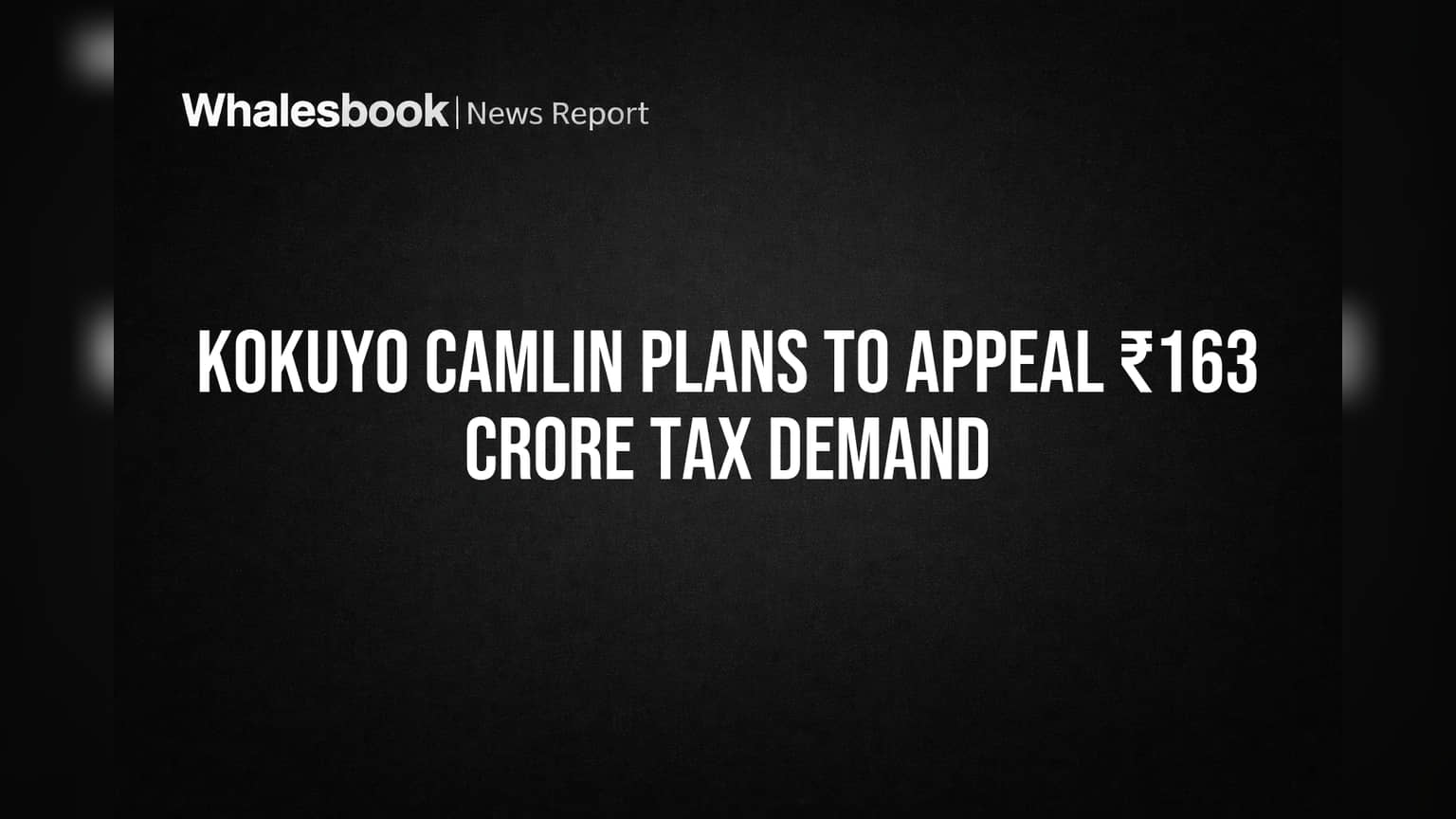 Kokuyo Camlin Plans to Appeal ₹163 Crore Tax Demand