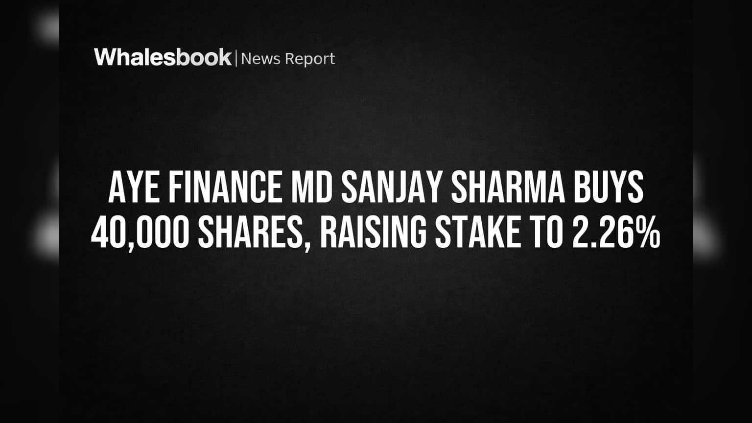 Aye Finance MD ஷேர் வாங்குவது ஏன் முக்கியம்? IPO-க்கு பிறகு அதிகரிக்கும் ஸ்டேக்!