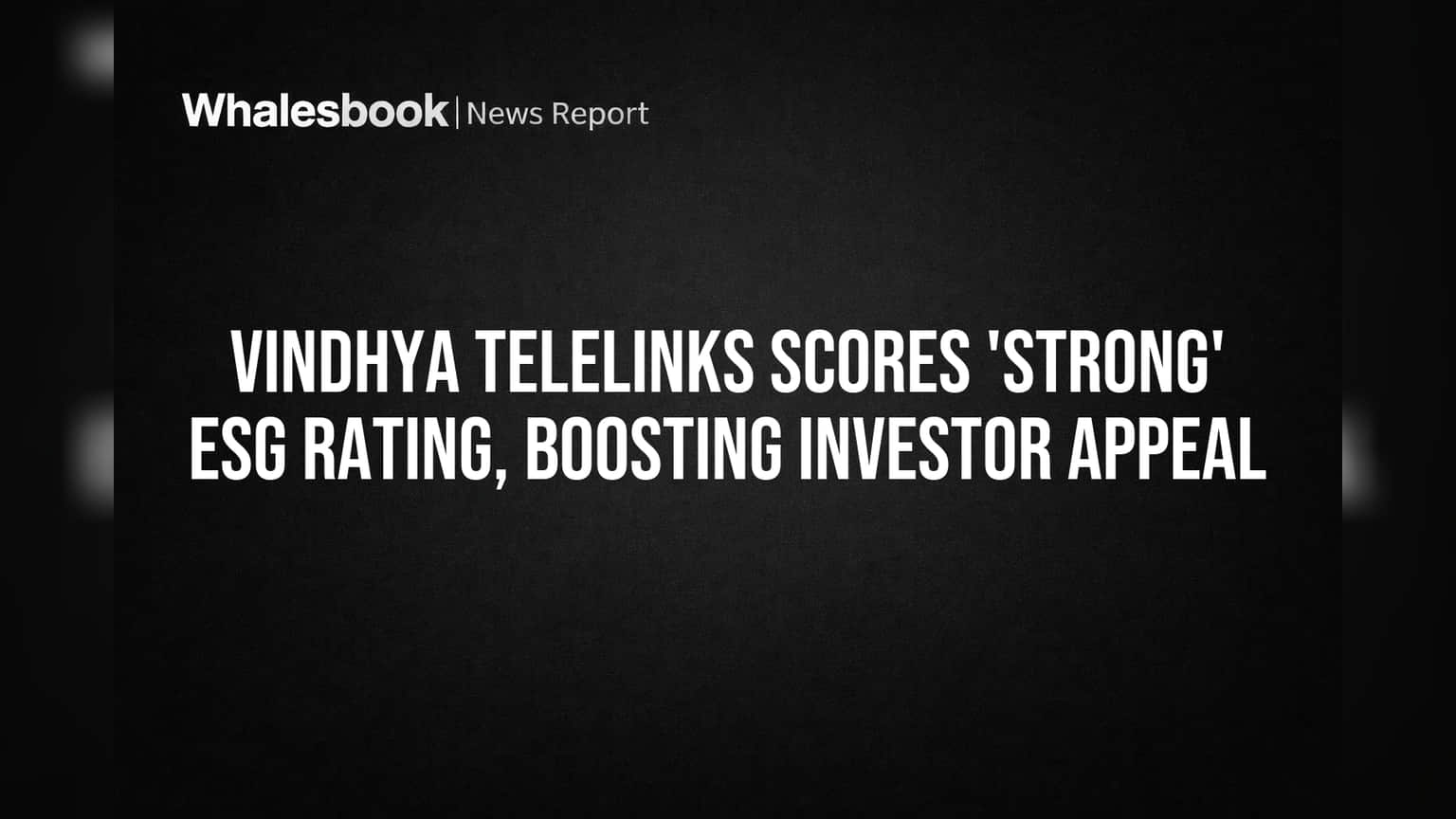 Vindhya Telelinks Limited: ESG रेटिंगमध्ये 'Strong' कामगिरी! गुंतवणूकदारांसाठी मोठी बातमी