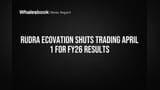 Rudra Ecovation: FY26 நிதி முடிவுகளுக்கு முன் ஷேர் வர்த்தகத்திற்கு தடை! முதலீட்டாளர்கள் உஷார்!