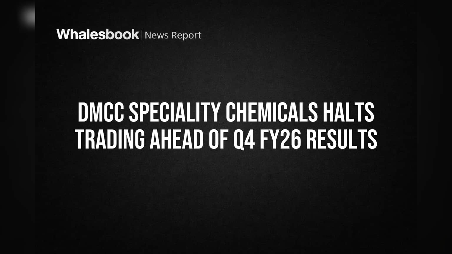 DMCC Speciality Chemicals: शेयर ट्रेडिंग पर लगी रोक! जानें क्यों और कब तक