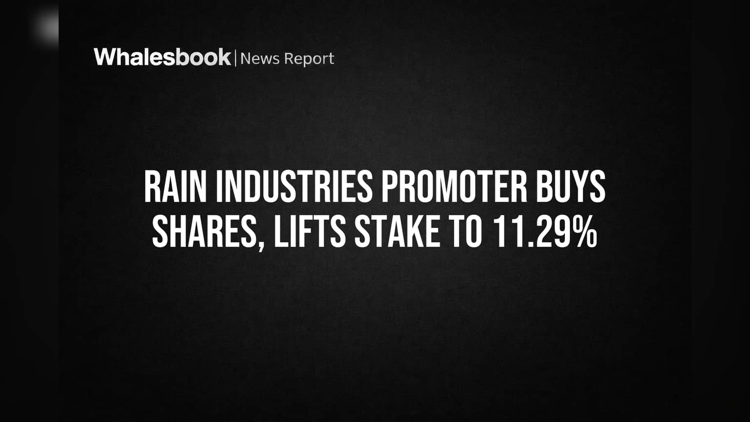 Rain Industries Share Price: પ્રમોટર Sujala Investments એ ખરીદ્યા શેર, હિસ્સો પહોંચ્યો **11.29%** પર!