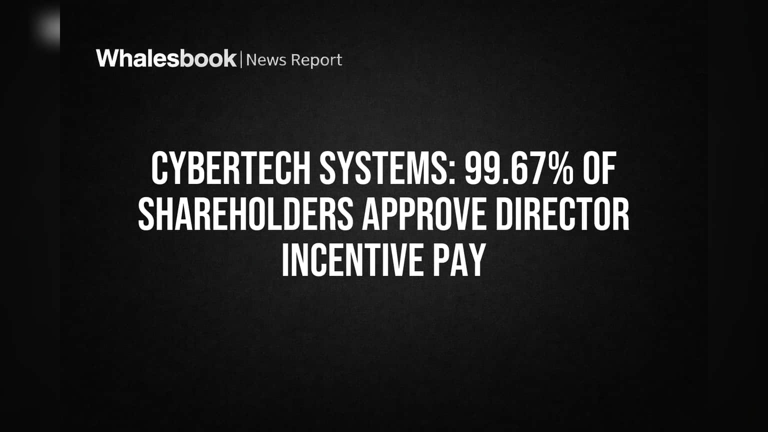 CyberTech Systems Share: શેરધારકોનો ક્લીન સ્વીપ! 99.67% વોટથી ડાયરેક્ટરના ઇન્સેન્ટિવ પેને મળી મંજૂરી