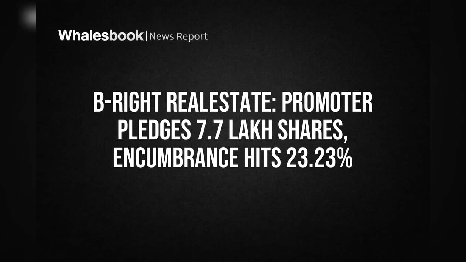 B-Right Realestate Share Price: ப்ரோமோட்டர் ஷேர்கள் பிளட்ஜ்! முதலீட்டாளர்கள் கவனிக்க வேண்டிய முக்கிய அப்டேட்
