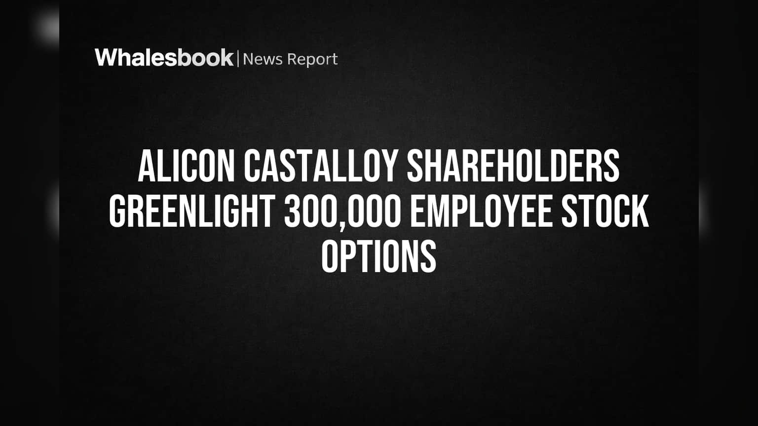 Alicon Castalloy Shareholders Greenlight 300,000 Employee Stock Options