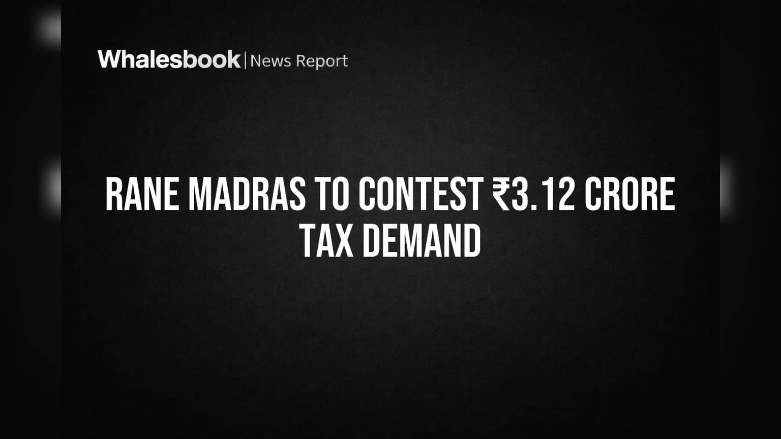 Rane Madras Share Price: ऑटो कंपनी Rane Madras वर ₹3.12 कोटींचा IT नोटीस! कंपनी करणार contest, गुंतवणूकदारांचे लक्ष
