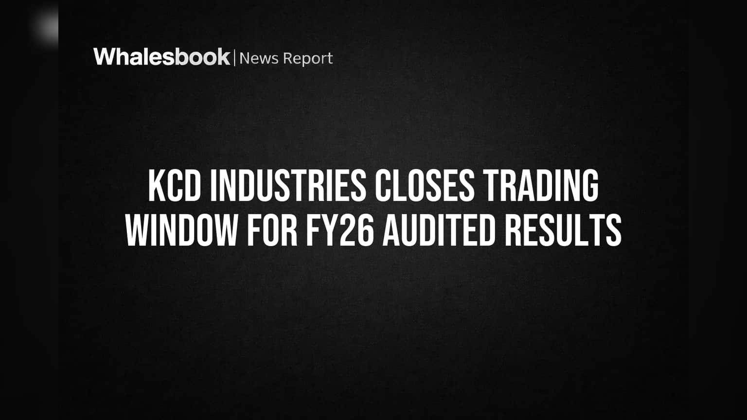 KCD Industries Trading Window: 1 एप्रिलपासून शेअर बाजारात 'ब्रेक'! गुंतवणूकदारांसाठी महत्त्वाचे नियम