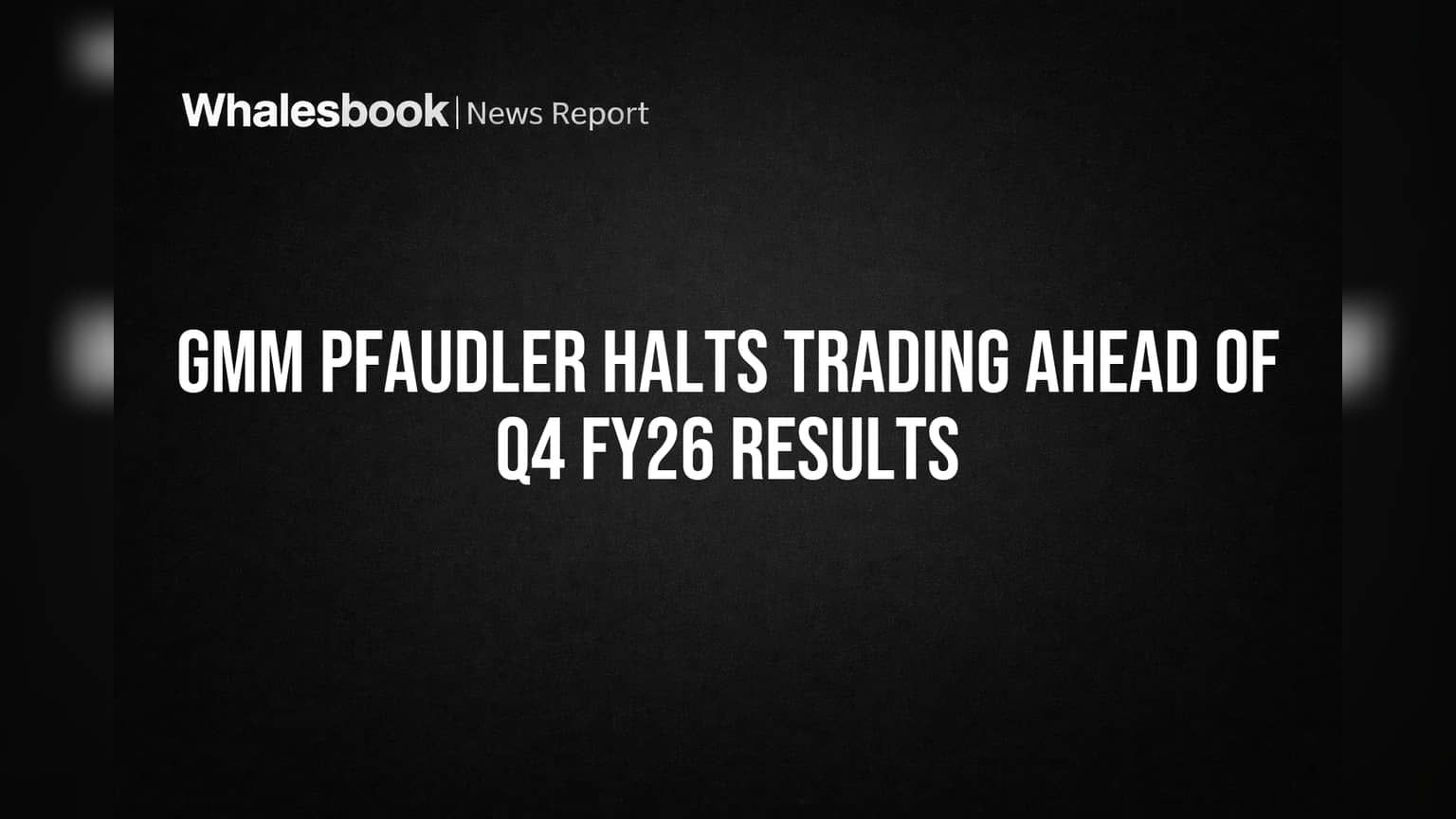 GMM Pfaudler Trading Window Closed: Q4 FY26 निकाल येण्यापूर्वी कंपनीने लावली 'ब्रेक', गुंतवणूकदारांसाठी महत्त्वाची सूचना