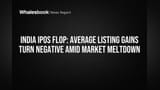 India IPOs See Losses: Average Listing Gains Hit -1.9% Amid Market Slump