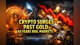 Crypto Surges, Gold Plunges During March Geopolitical Turmoil