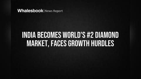 India Becomes World's #2 Diamond Market, Faces Growth Hurdles