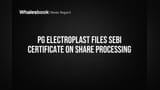 PG Electroplast Files SEBI Certificate on Share Processing