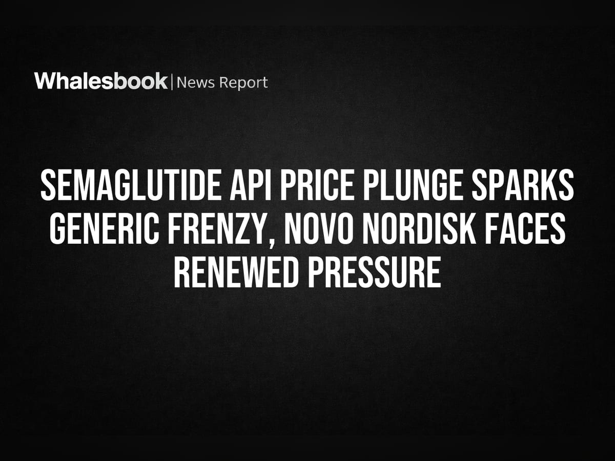 semaglutide api cost Semaglutide API Price Plunge Sparks Generic Frenzy, Novo Nordisk Faces  Renewed Pressure