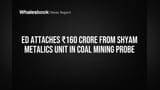 ED Attaches ₹160 Crore from Shyam Metalics Unit in Coal Mining Probe