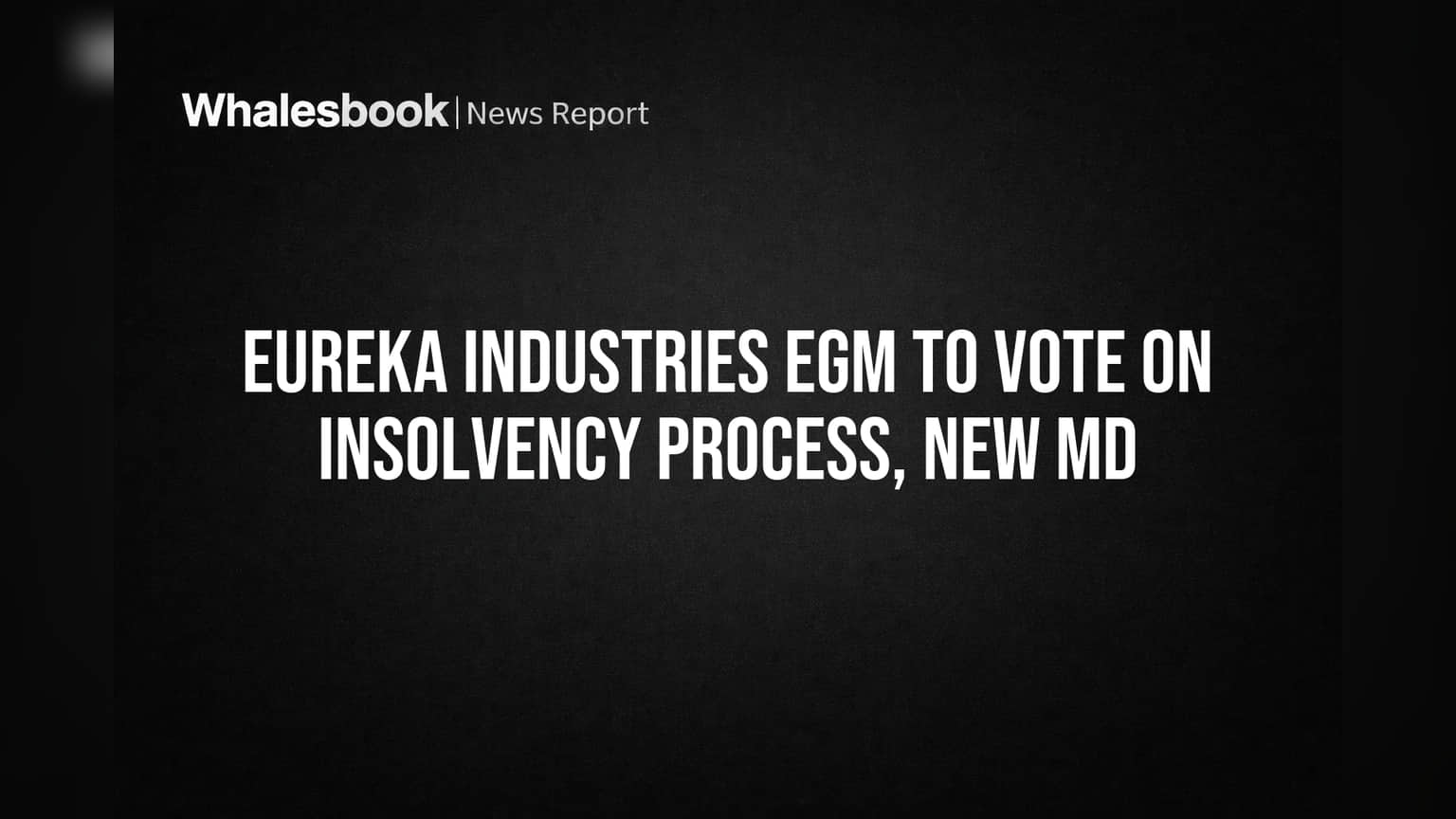 Eureka Industries Share: कंपनी आर्थिक कचाट्यात! भागधारकांचा मोठा निर्णय, इन्सॉल्व्हन्सी प्लॅन आणि नवीन MD नियुक्तीवर मतदान.