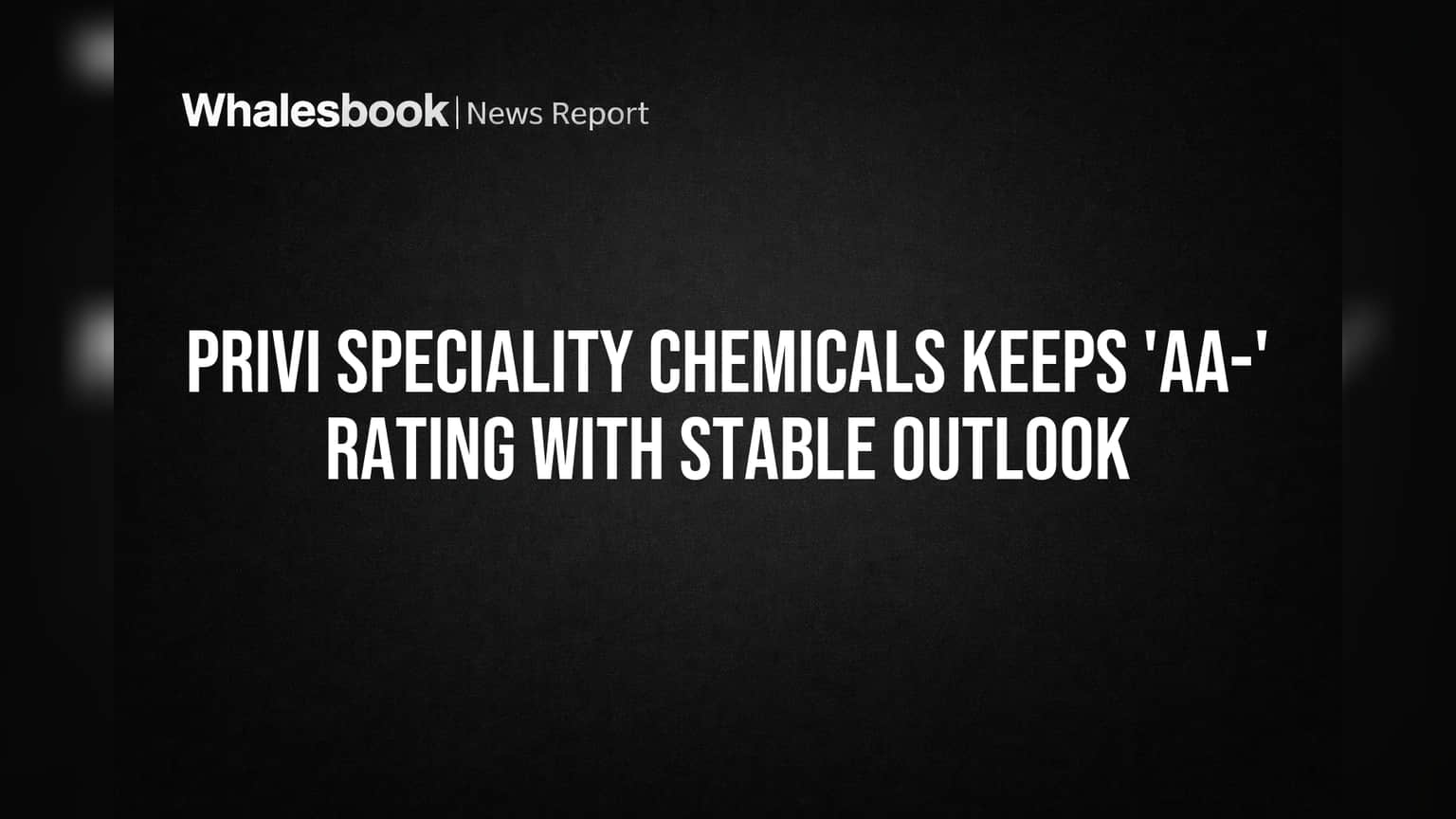 Privi Speciality Chemicals: गुंतवणूकदारांसाठी दिलासादायक बातमी! 'AA-' रेटिंग कायम, आर्थिक स्थैर्य अबाधित