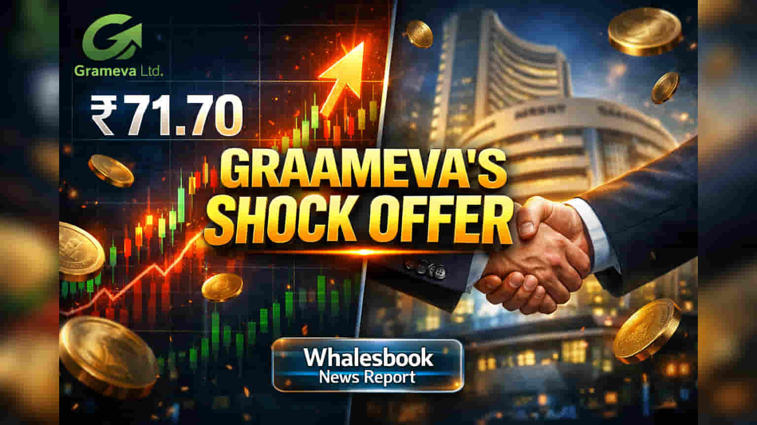 Grameva चे शेअर्स ₹71.70 वर! ओपन ऑफरमध्ये तब्बल **140%** वाढ, गुंतवणूकदारांची बल्ले बल्ले.