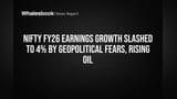 Nifty FY26 Earnings Growth Slashed to 4% by Geopolitical Fears, Rising Oil