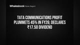 Tata Communications Share Price: லாபம் **45%** சரியும் அபாயம்! முதலீட்டாளர்களுக்கு **₹17.50** டிவிடெண்ட் அறிவிப்பு!