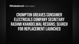 Crompton Greaves Consumer Electricals Company Secretary Rashmi Khandelwal Resigns; Search for Replacement Launched