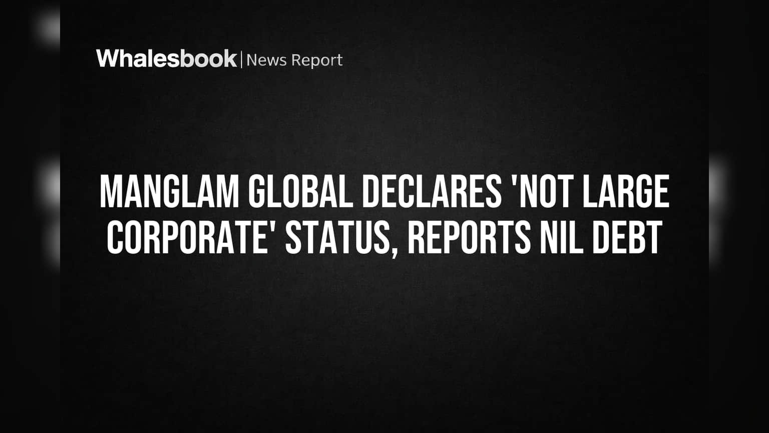 Manglam Global Share Price: सेबीच्या नियमावलीतून दिलासा! 'लार्ज कॉर्पोरेट' नसल्याचे कंपनीचे स्पष्टीकरण