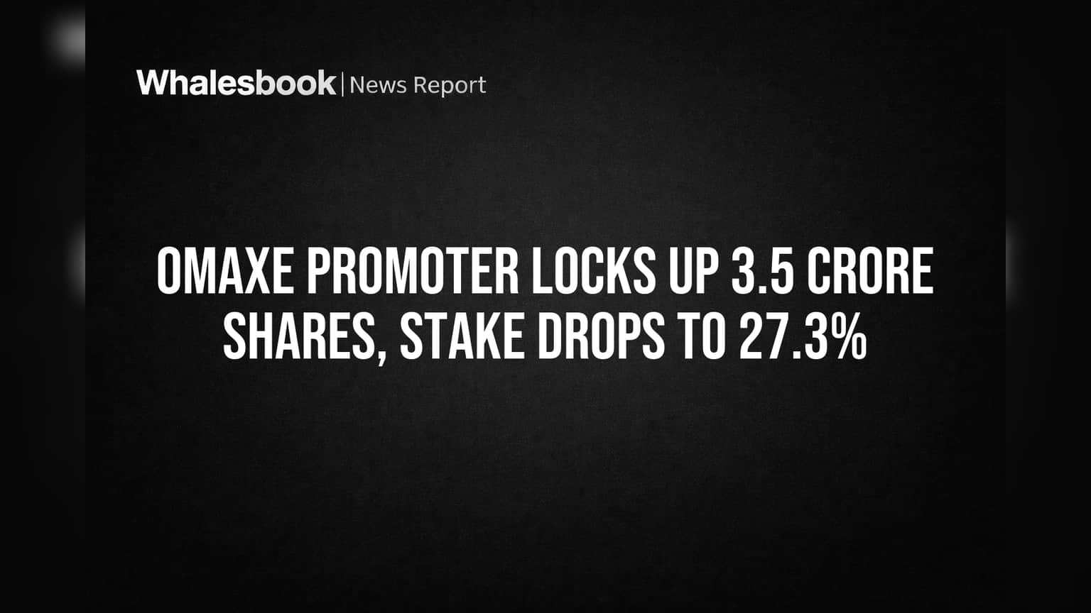 Omaxe Share Price: प्रवर्तकांनी लॉक केले **3.5 कोटी** शेअर्स! हिस्सेदारी **27%** वर घसरली, गुंतवणूकदारांमध्ये चिंतेचं वातावरण?
