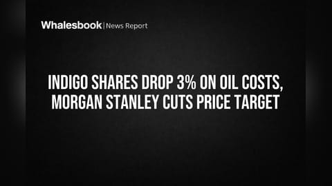 IndiGo Shares Drop 3% on Oil Costs, Morgan Stanley Cuts Price Target