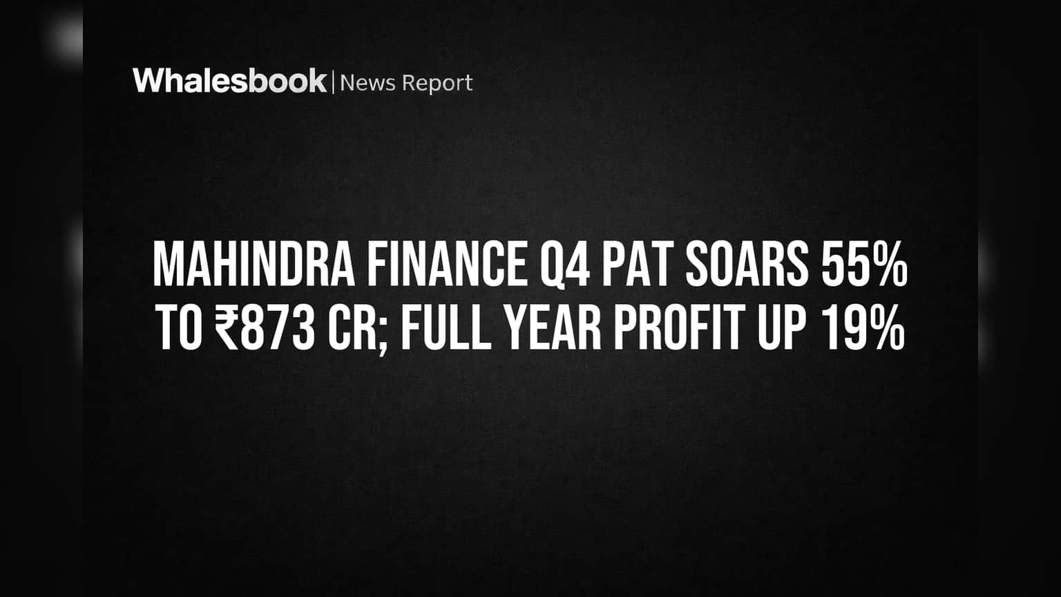 Mahindra Finance च्या नफ्यात **55%** चा दणका! तिमाहीत कमावले **₹873 कोटी**